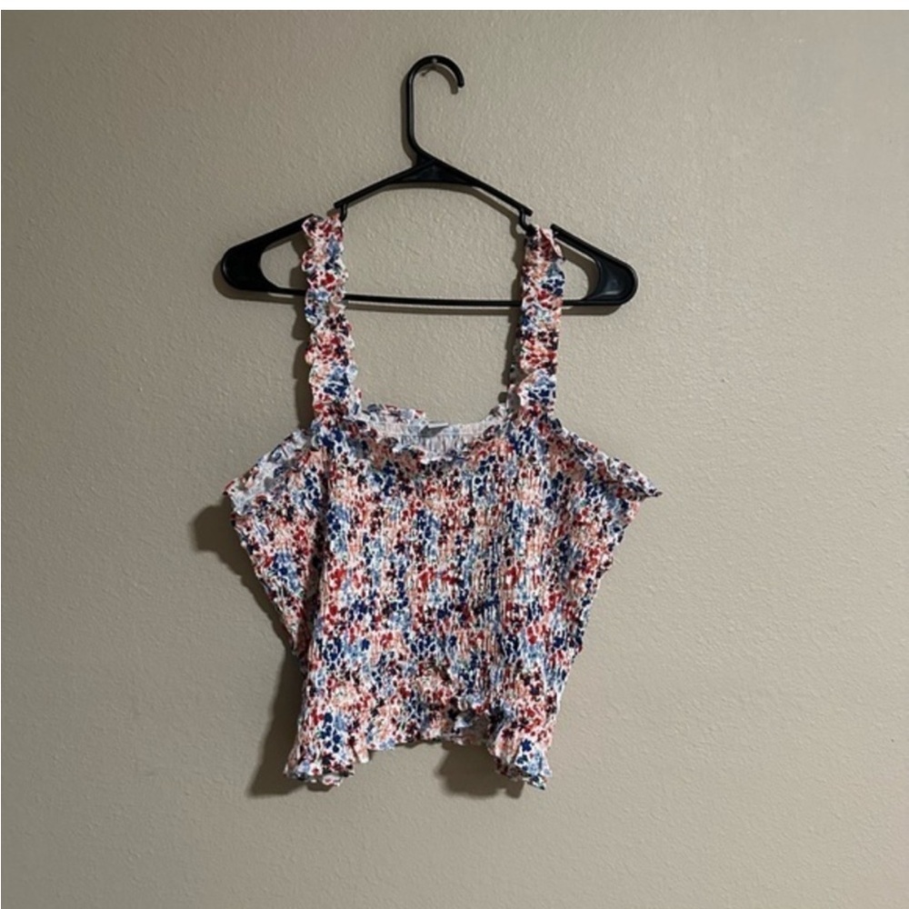 Old Navy Floral Smocked Blouse
